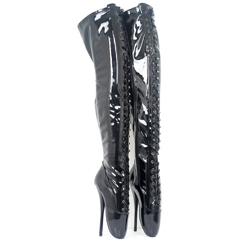 Fashion Personality Ballet High-heeled Queen Over-the-knee boots Cross strap Men's large size high-heeled shoes
Fashion Personality Ballet High-heeled Queen Over-the-knee boots Cross strap Men's large size high-heeled shoes