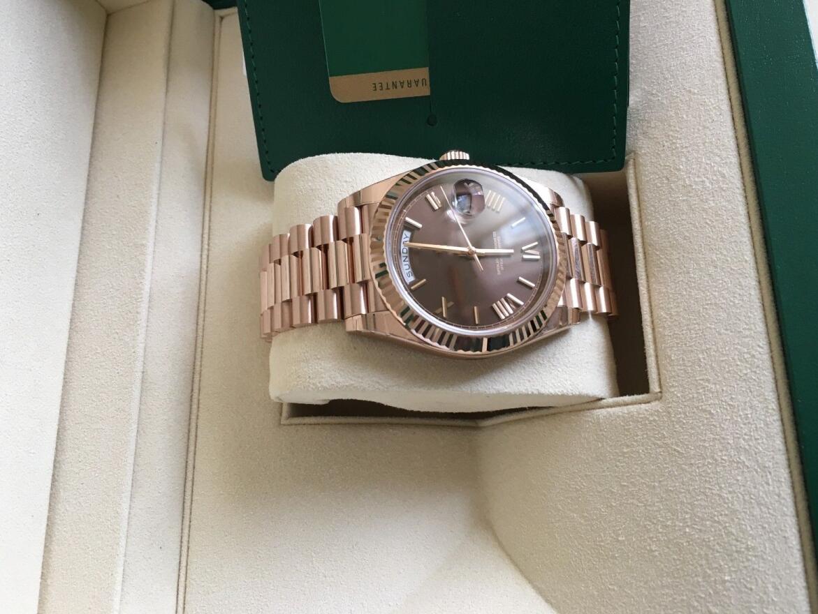 Luxury High Quality Day-Date President 41MM Rose gold 228235 Asia 2813 Movement Automatic Mens Watch Black Men's Watches Original Box/Papers
Luxury High Quality Day-Date President 41MM Rose gold 228235 Asia 2813 Movement Automatic Mens Watch Black Men's Watches Original Box/Papers