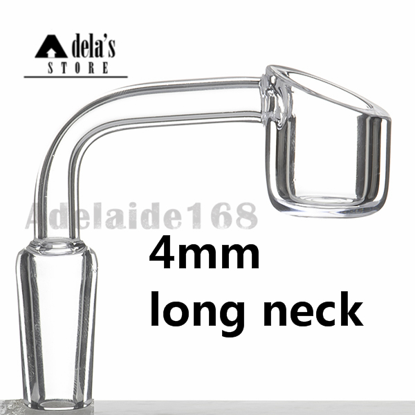 Long Neck 4mm Thick Quartz Banger Nail 10mm 14mm 18mm Male Female OD 22mm Club Nails Dab Rigs Glass Bong 683
Long Neck 4mm Thick Quartz Banger Nail 10mm 14mm 18mm Male Female OD 22mm Club Nails Dab Rigs Glass Bong 683
