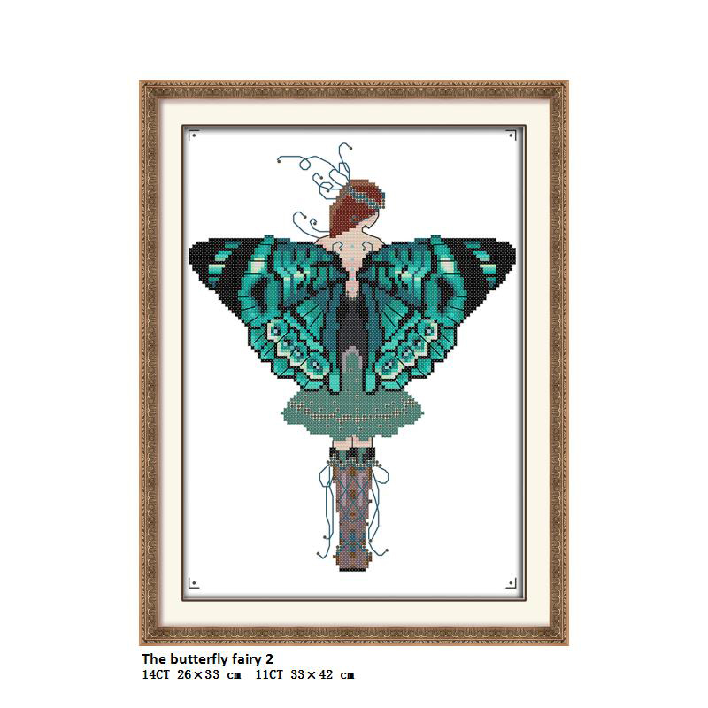 Joy Sunday The butterfly fairy 2 ,Cross-stitch embroidery kits, DIY cross stitch embroidery suit, enough canvas for embroidery home decor
Joy Sunday The butterfly fairy 2 ,Cross-stitch embroidery kits, DIY cross stitch embroidery suit, enough canvas for embroidery home decor