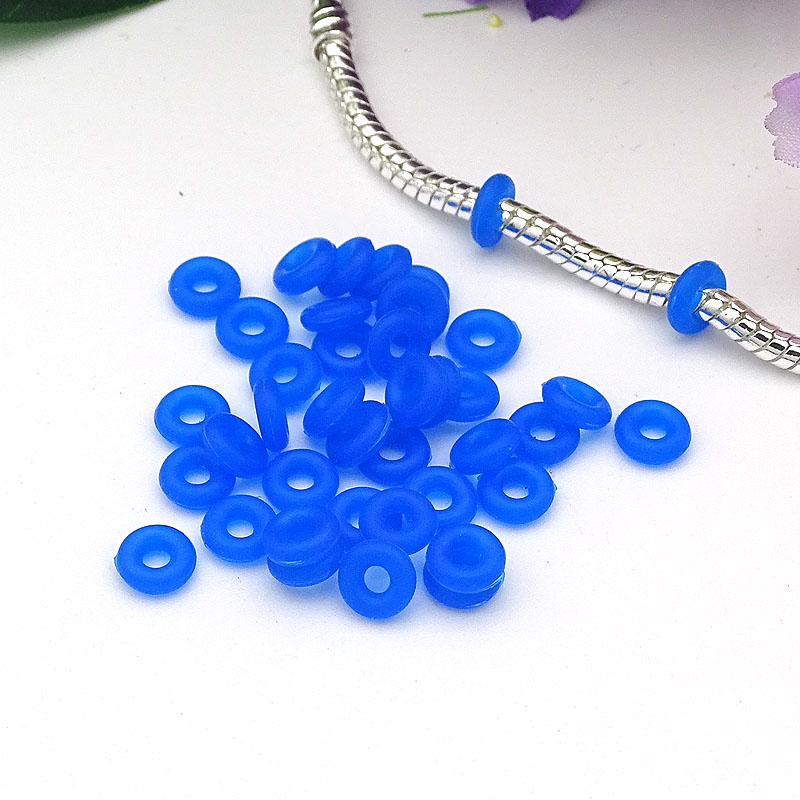 Free Shipping 20pcs White Rubber Clip Charms Safety Stopper Bead Fits European Style  Charm Bracelets & Necklaces