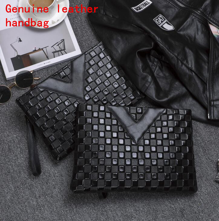 Factory wholesale man bag beautifully embossed leathers wrist Baotou layer cowhide business envelope file bags British leather storage wallet, Black1(boutique box)
Factory wholesale man bag beautifully embossed leathers wrist Baotou layer cowhide business envelope file bags British leather storage wallet, Black1(boutique box)