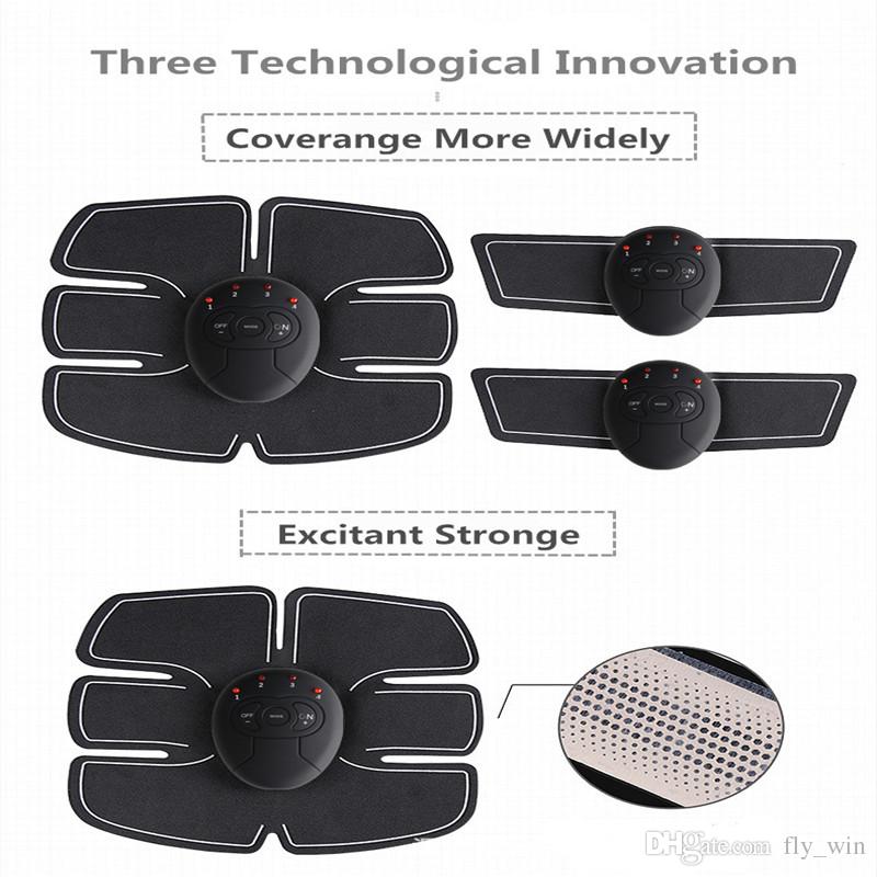 EMS Wireless Muscle Stimulator Smart Fitness Abdominal Training Device Electric Weight Loss Stickers Body Slimming Belt Unisex