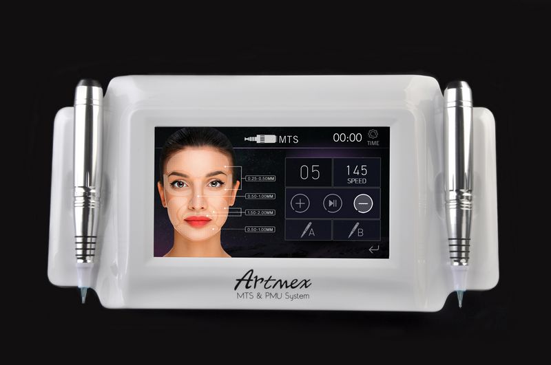 the needle for the Intellegent Artmex V8 Tattoo Permanent Makeup Machine Touch Screen 2 pens PMU