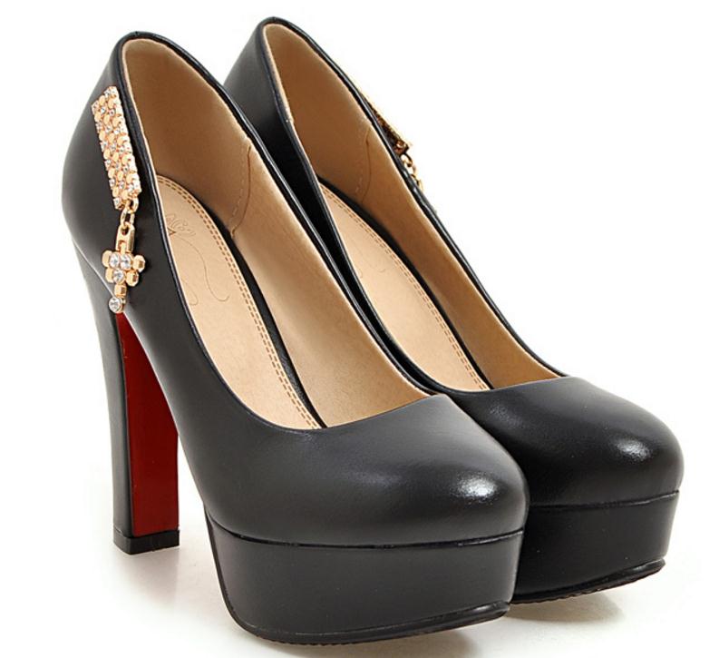 Free send Hot Coarse heel big shoes 44 45 46 47 yards high heel single shoes diamond woman small shoes 31-33, Black
Free send Hot Coarse heel big shoes 44 45 46 47 yards high heel single shoes diamond woman small shoes 31-33, Black