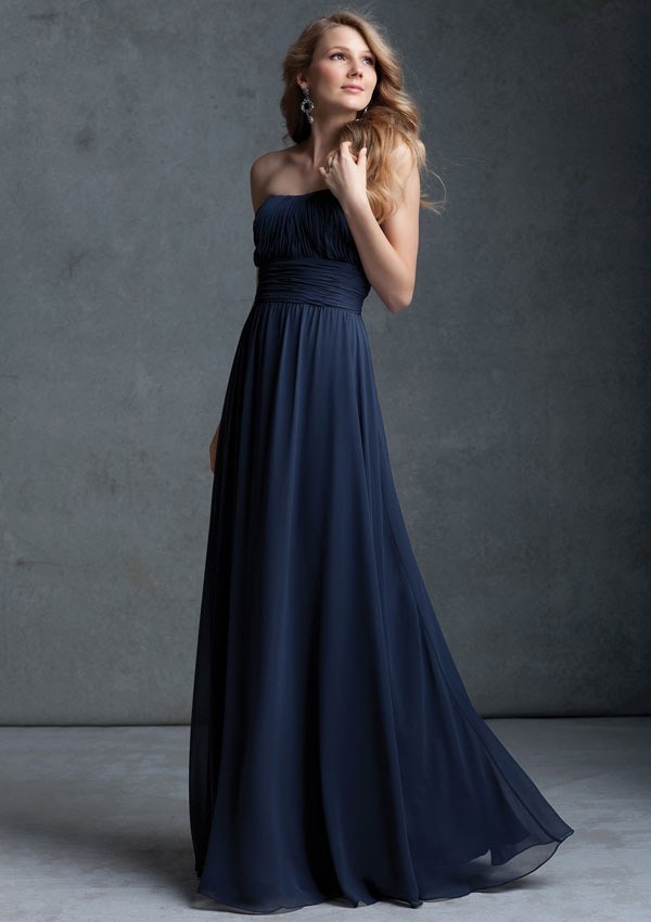 Graceful free shipping Strapless wedding party gowns Strapless Floor length Chiffon Dark Navy Bridesmaid Dress 2018 
Graceful free shipping Strapless wedding party gowns Strapless Floor length Chiffon Dark Navy Bridesmaid Dress 2018