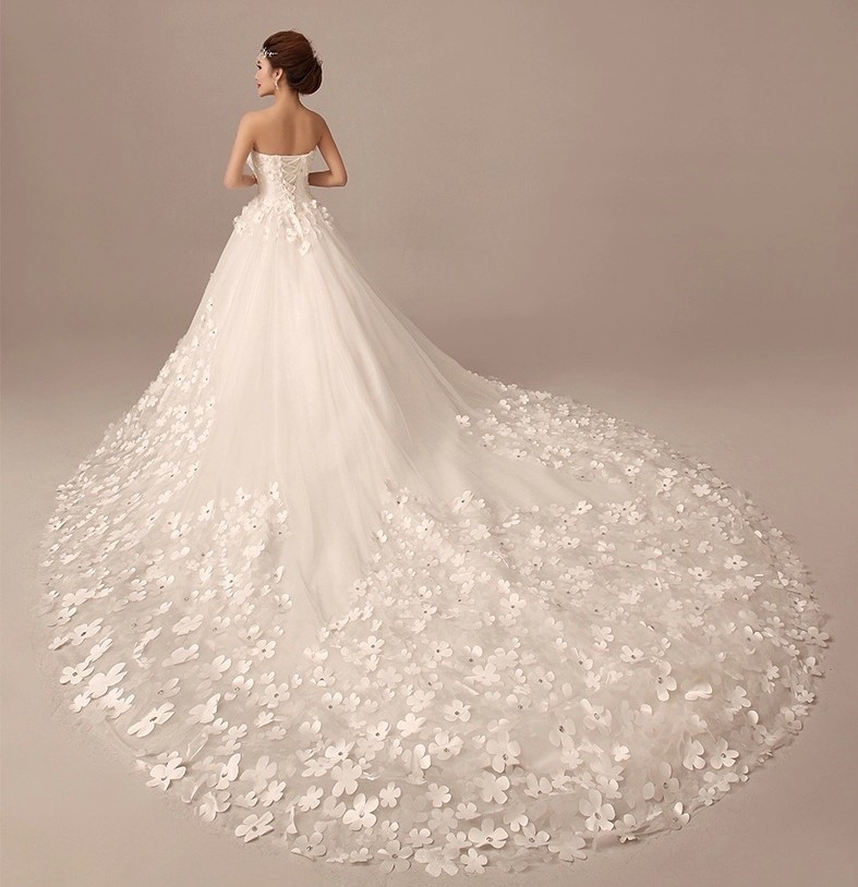 elegant hand flowers wedding gowns a-line sweetheart beads 2018 long train tulle ruffles lace up wedding dress arabic muslim wedding dress, White
elegant hand flowers wedding gowns a-line sweetheart beads 2018 long train tulle ruffles lace up wedding dress arabic muslim wedding dress, White