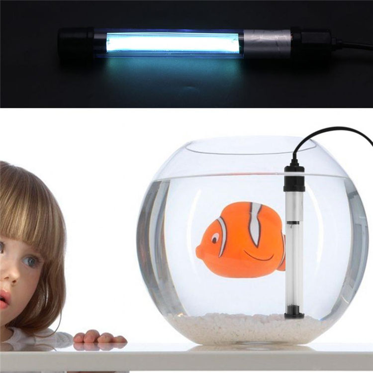110220V Waterproof Aquarium Fish Tank Submersible Light Pond Pool UV Sterilizer Fishes Tanks Lamp Aquarium UV Lamps