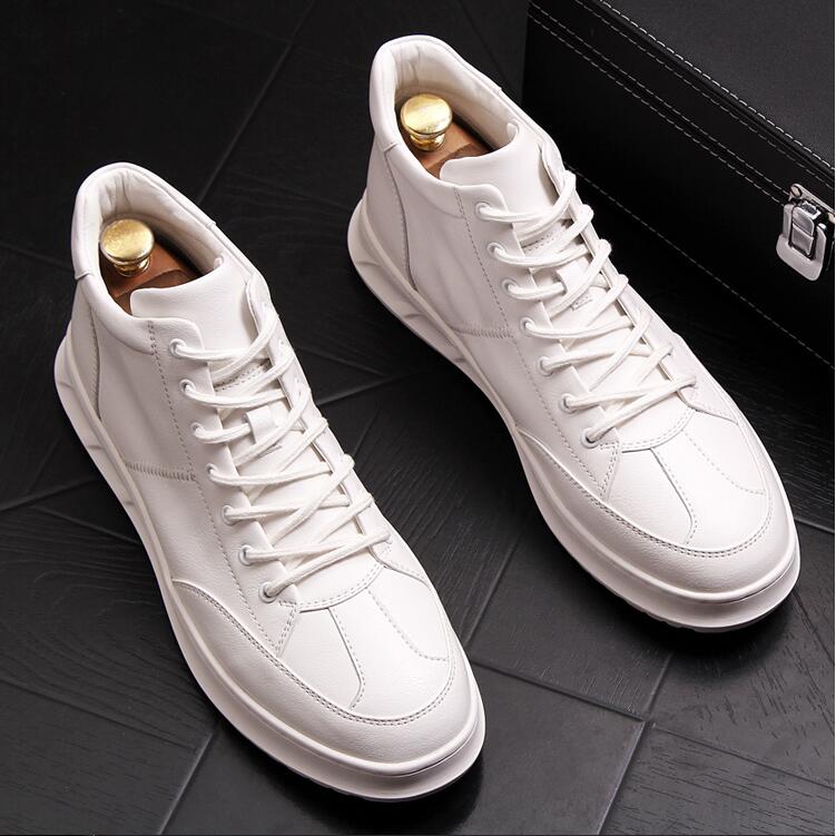 2018 New style Fashion Solid White Black Bee Canvas Shoes Platform Men's Flats Breathable Lace Up Men Casual Shoes High Top Loafers J173
2018 New style Fashion Solid White Black Bee Canvas Shoes Platform Men's Flats Breathable Lace Up Men Casual Shoes High Top Loafers J173