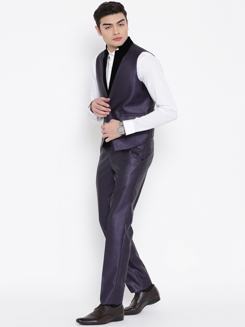 Customize Slim Fit Two Pieces Men Suit Special Neck Design Groomsmen Best Man Men Wedding Suits Bridegroom (Pants+Vest)