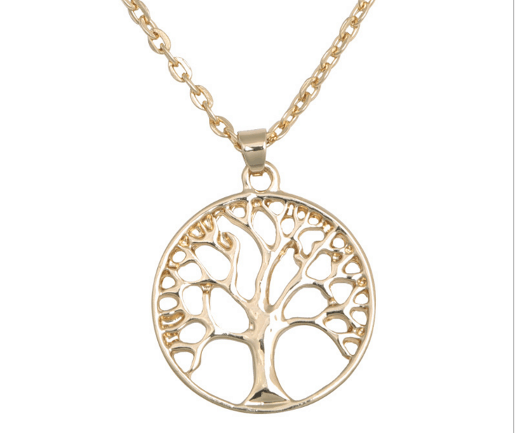 Round hollow wish tree pendant life tree necklace hot Gold Silver Plated European and American jewelry wholesale
Round hollow wish tree pendant life tree necklace hot Gold Silver Plated European and American jewelry wholesale