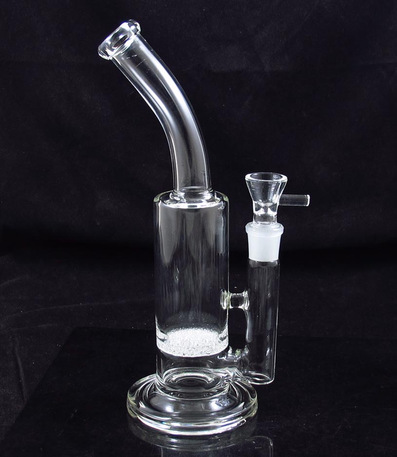 Frit disk Glass water bong 10 inch smoke bubbler pipe bend neck for dry herb 19MM GL-41
Frit disk Glass water bong 10 inch smoke bubbler pipe bend neck for dry herb 19MM GL-41