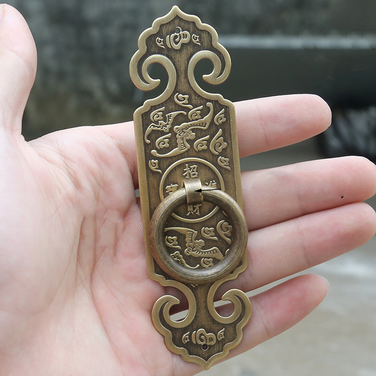 Chinese antique simple drawer knob furniture door handle hardware wardrobe cabinet shoe closet cone pull