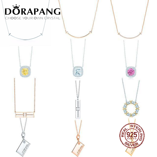 DORAPANG 100% 925 Sterling Silver Glamour Geometric Zircon Pendant Necklace Smile Face Clavicle Original Authentic Women Jewelry
DORAPANG 100% 925 Sterling Silver Glamour Geometric Zircon Pendant Necklace Smile Face Clavicle Original Authentic Women Jewelry