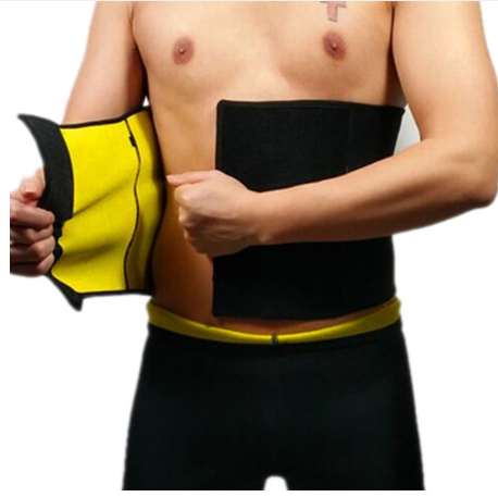 Male neoprene shapers waist trainer waist cincher corset men body shaper tummy slimming belt fitness sweat girdle