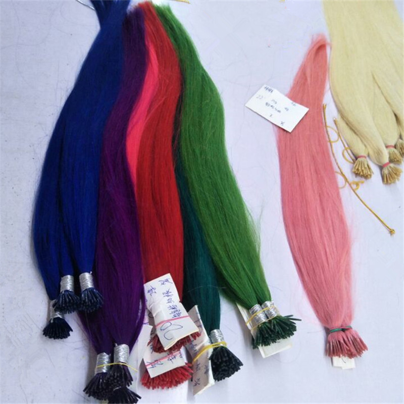 elibess brand100 human hair i tip extensions 0 8g s160g 200strands 14 16 18 20 22 24inch straight indian remy hair color option