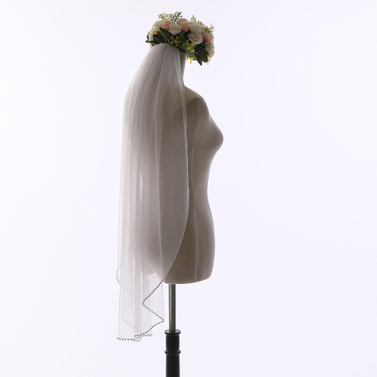 Fairy Wedding veil Soft Tulle with Comb Bridal Veils Shining Beads Edge New Arrival Wedding Accessories White,Ivory Cheap
Fairy Wedding veil Soft Tulle with Comb Bridal Veils Shining Beads Edge New Arrival Wedding Accessories White,Ivory Cheap