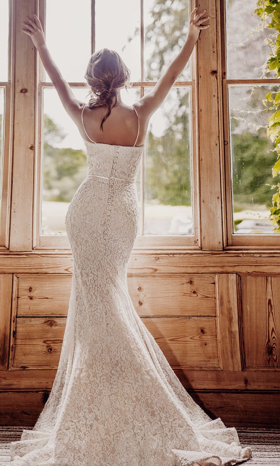 Gorgeous Mermaid Wedding Dresses Spaghetti Lace Sweep Train Detachable Short Sleeves Country Bridal Gowns Robe De Mariée Plus Size Dress