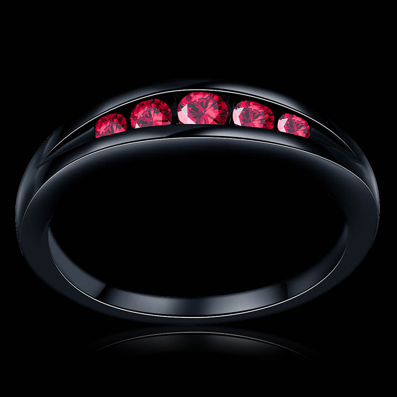 simple never fading 18K black gold plated red Clear CZ stone Finger Ring for Women Wedding tail Ring 006
simple never fading 18K black gold plated red Clear CZ stone Finger Ring for Women Wedding tail Ring 006