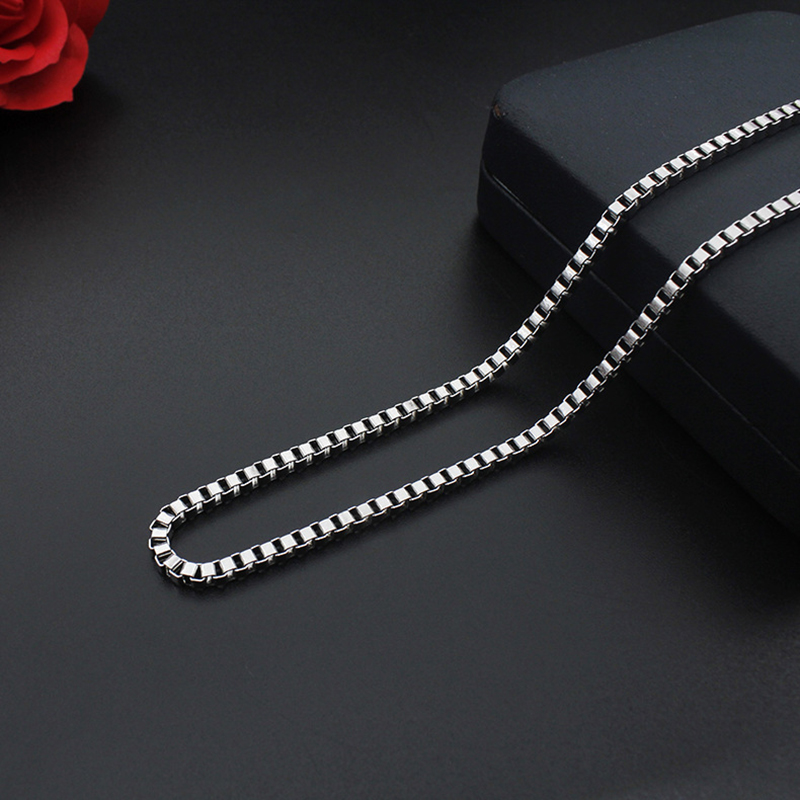 316L Stainless Steel Box Chains Necklace High Quality Titanium Steel Jewelry Jewelry Accessories Mens Women Necklace
