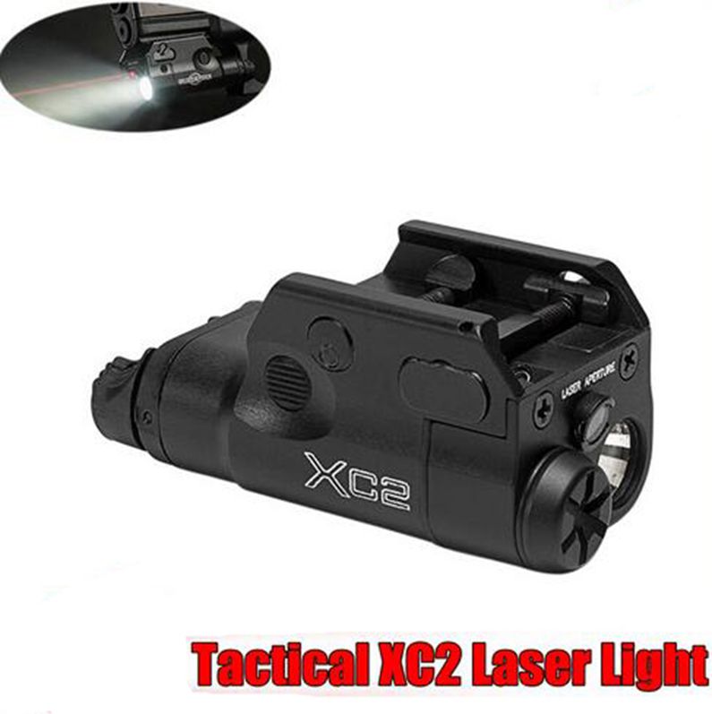 XC2 Laser Light Compact Pistol Flashlight With Red Dot Laser Tactical LED MINI White Light 200 Lumens Airsoft Flashlight
XC2 Laser Light Compact Pistol Flashlight With Red Dot Laser Tactical LED MINI White Light 200 Lumens Airsoft Flashlight