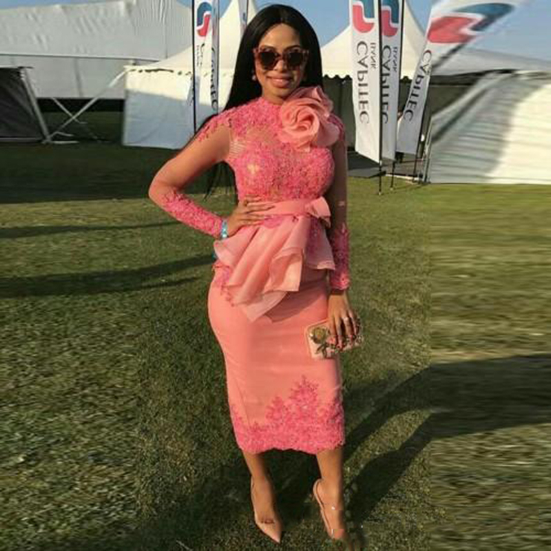 Fashion Appliques Prom Dresses Tea Length Robe De Soiree Evening Dress Pink Abendkleider Long Sleeves Prom Gowns Peplum Pleats
Fashion Appliques Prom Dresses Tea Length Robe De Soiree Evening Dress Pink Abendkleider Long Sleeves Prom Gowns Peplum Pleats