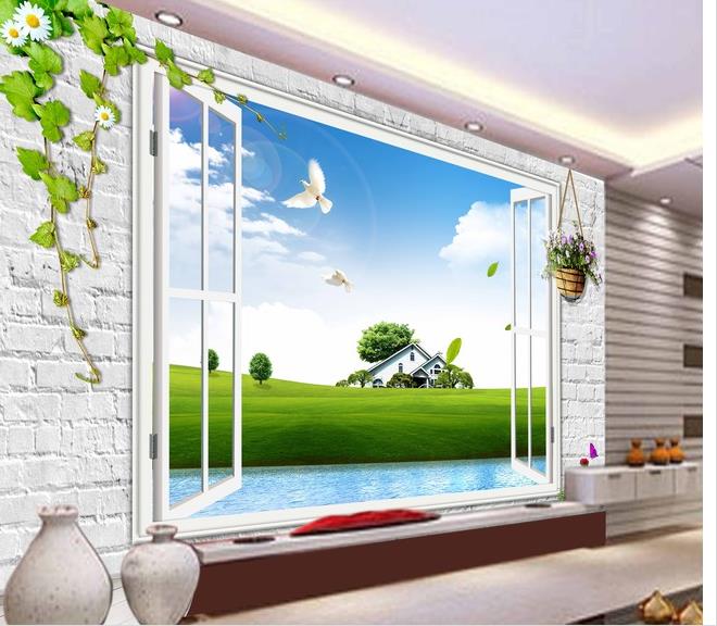 Photo any size 3D three-dimensional window outside the background wall wall papers home decor designers
Photo any size 3D three-dimensional window outside the background wall wall papers home decor designers
