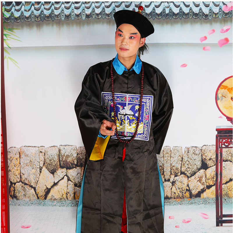 Qing dynasty official costumes ancient costume halloween Cosplay horro zombie show costumes ancient chinese stage performance costume