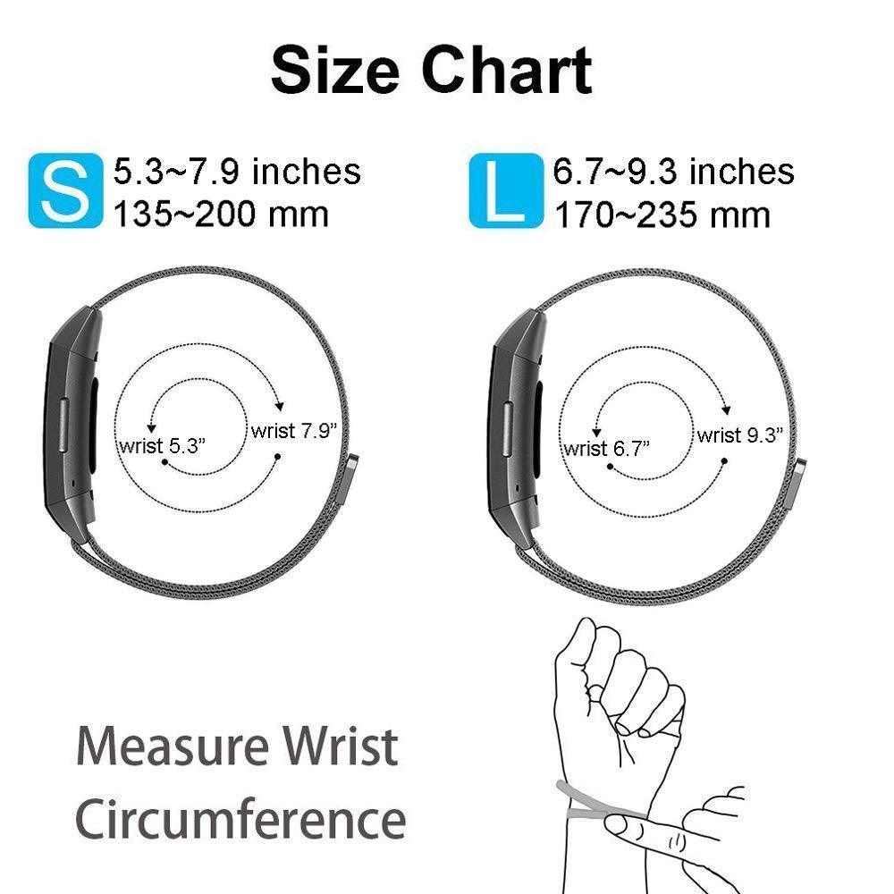 9 Colors Charge 3 Fiess Band Magnetic ese Stainless Steel Bracelet Replacement Bands For Fitbit Charge3 Strap free shipping