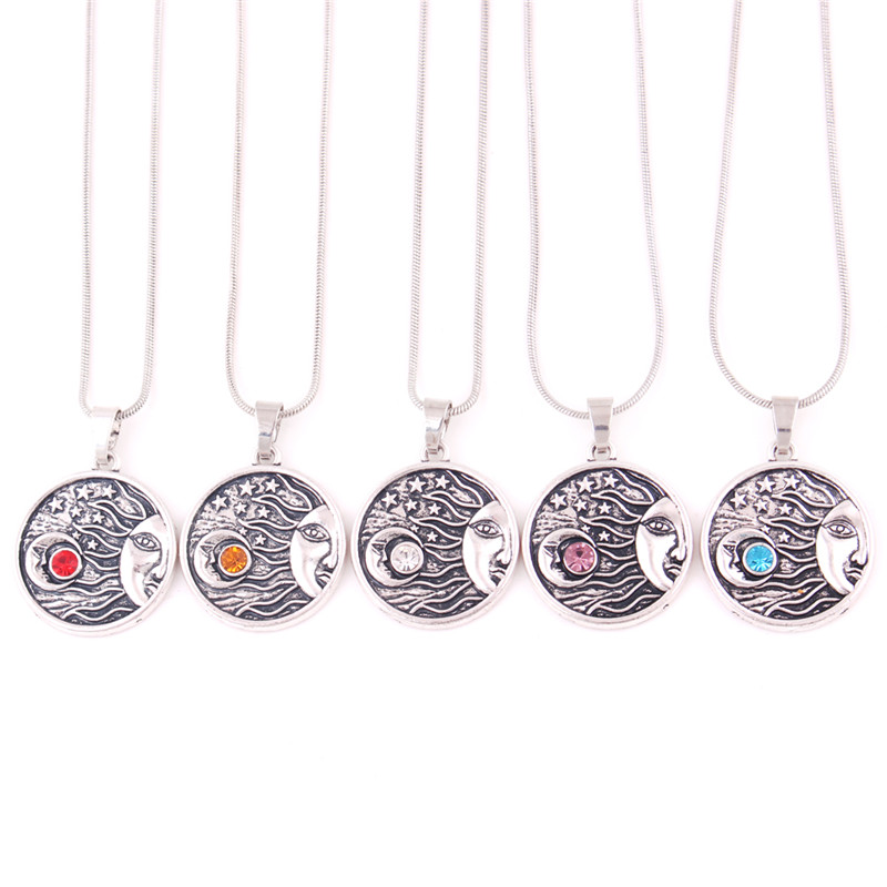Wholesale Female Male Necklace Jewelry Snake Chain Viking Style Religious Moon Stars Zinc Alloy Material Provide Dropshipping, Silver
Wholesale Female Male Necklace Jewelry Snake Chain Viking Style Religious Moon Stars Zinc Alloy Material Provide Dropshipping, Silver