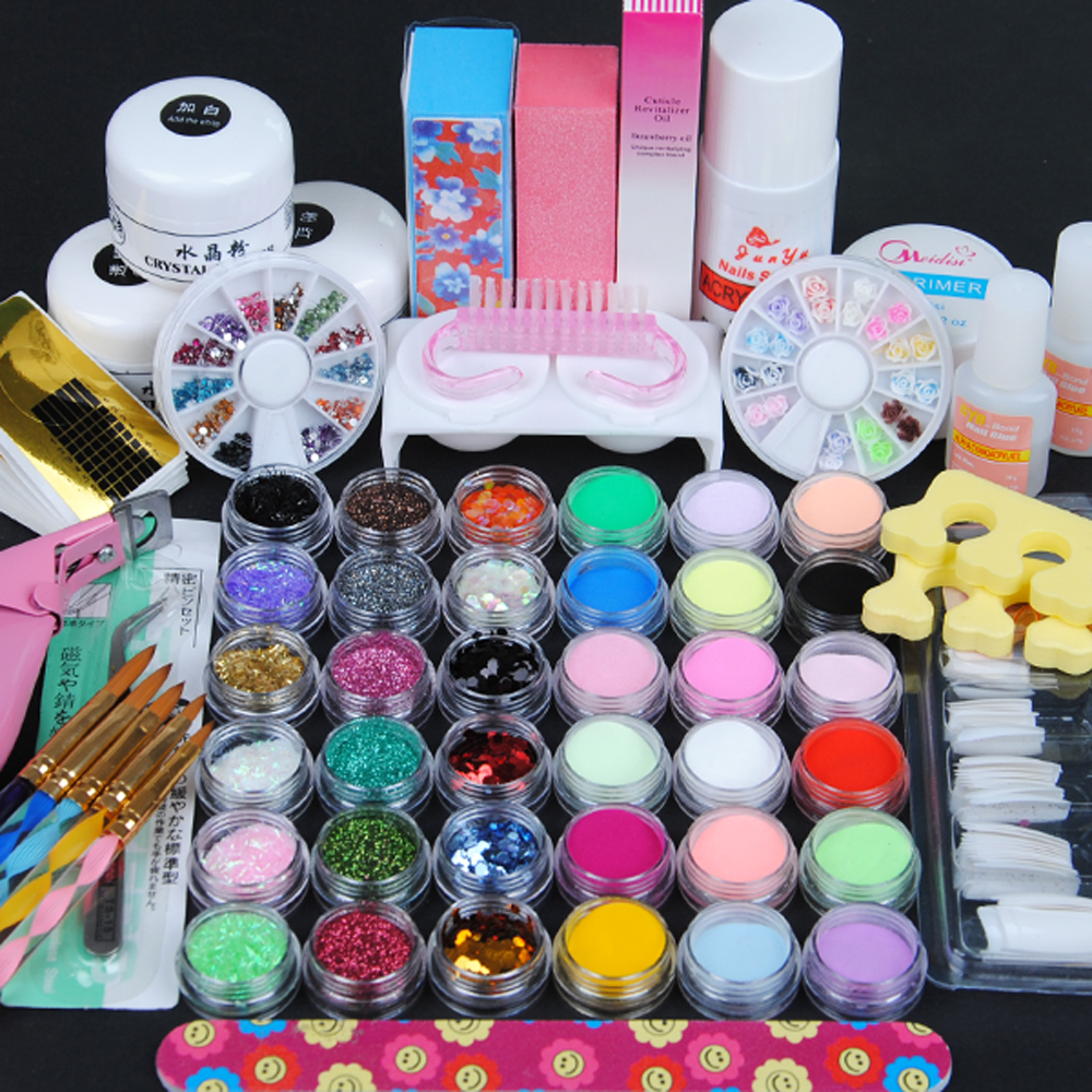 Hot Sale Acrylic Powder Nail Manicure Kit Acrylic Liquid Glitter Powder Stripe File French Tip Sticker Manicure Pedicure Nail Tools Kit, Multi
Hot Sale Acrylic Powder Nail Manicure Kit Acrylic Liquid Glitter Powder Stripe File French Tip Sticker Manicure Pedicure Nail Tools Kit, Multi