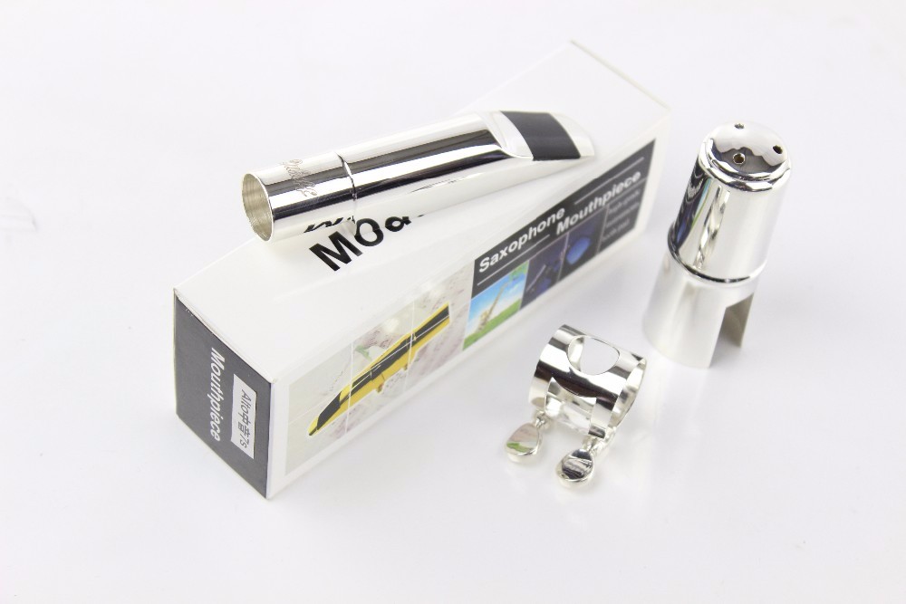 Dukoff Soprano Metal Sax Mouthpiece Gold and Silver Size 5~9 Soprano Saxophone B Tone Mouthpiece Brass Instruments