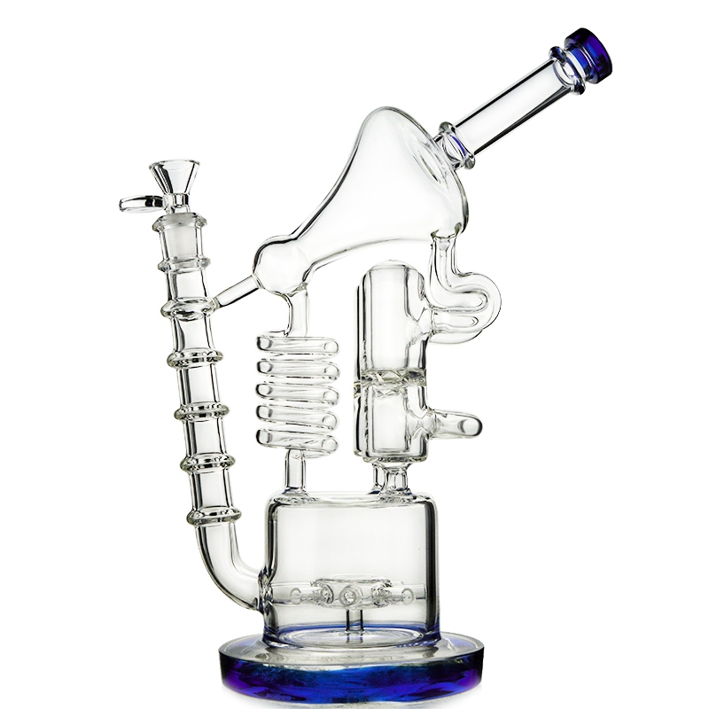 12 Inch Glass Bong Recycler Hookah Blue Green Heady Water Pipes 14mm Female Joint Matrix Big Bongs Sidecar Oil Dab Rigs WP558
12 Inch Glass Bong Recycler Hookah Blue Green Heady Water Pipes 14mm Female Joint Matrix Big Bongs Sidecar Oil Dab Rigs WP558