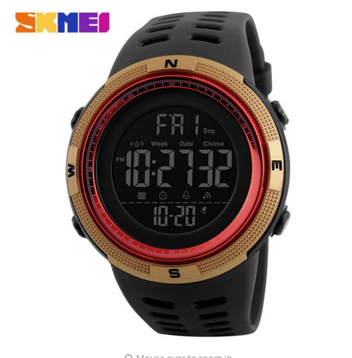 SKMEI Chronograph Sports Watches Men Silicone Countdown LED Digital Watch Military Waterproof Wristwatches Alarm Clock Male free shipping