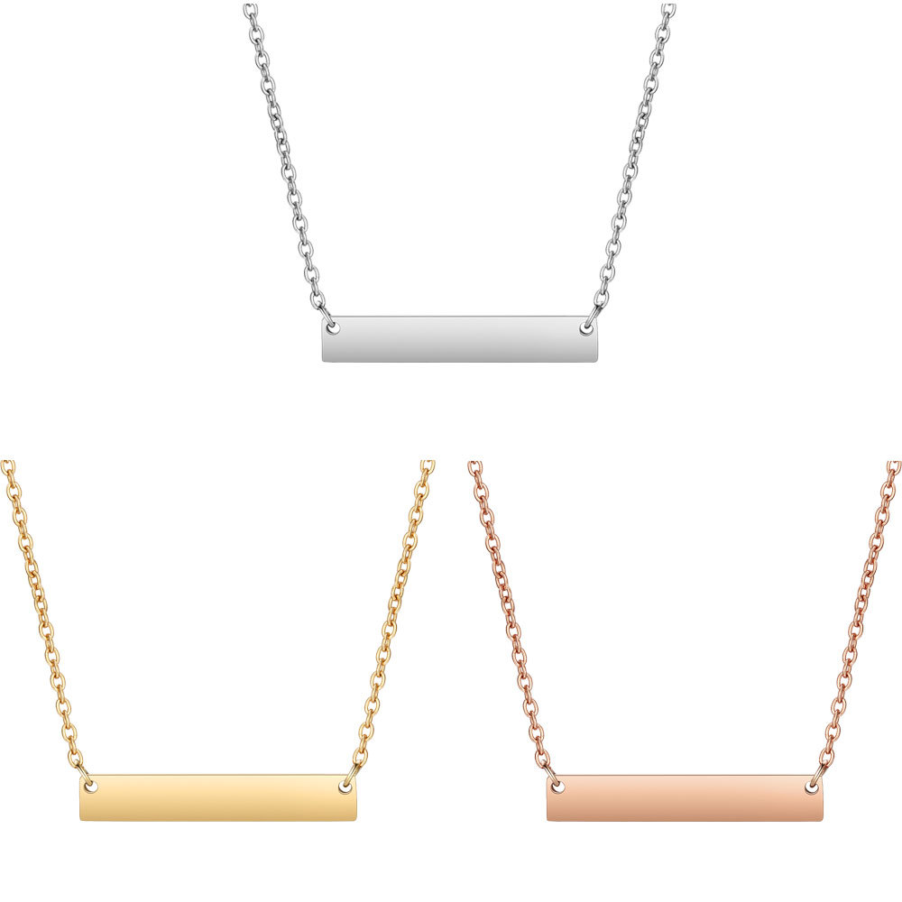 6pcs/lot Stainless Steel Blank Bar Pendant Necklace Fashion Jewelry
6pcs/lot Stainless Steel Blank Bar Pendant Necklace Fashion Jewelry