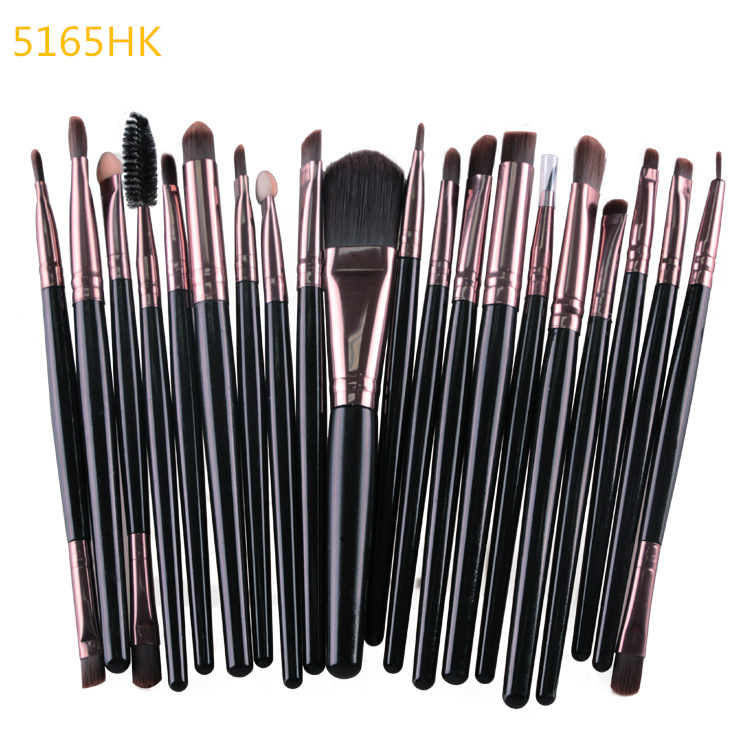 Makeup Brushes Kit Eye Shadow Foundation Powder Eyebrow Eyelash Lip Brush Cosmetic Tool 20pcs/Set J1546