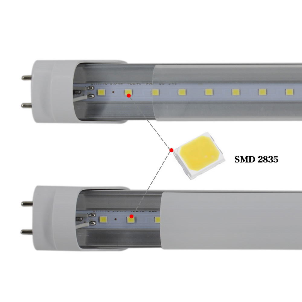 LED G13 Bulbs Tubes 4 Feet FT 4ft LED Tube 18W 22W T8 Fluorescent Light 6500K Cold White Factory Wholesale US Stock CNSUNWAY LIGHTING Garage Shop Ceil