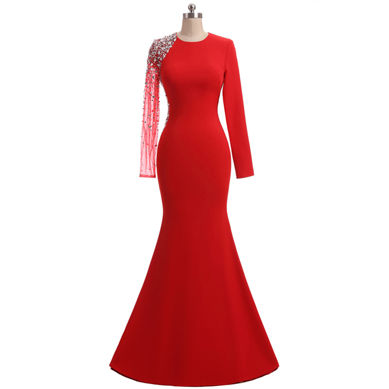 2018 New Cheap Red Long Sleeves Chiffon Evening Dresses Beaded Crystals Formal Prom Party Celebrity Gowns QC1137, Same as picture
2018 New Cheap Red Long Sleeves Chiffon Evening Dresses Beaded Crystals Formal Prom Party Celebrity Gowns QC1137, Same as picture