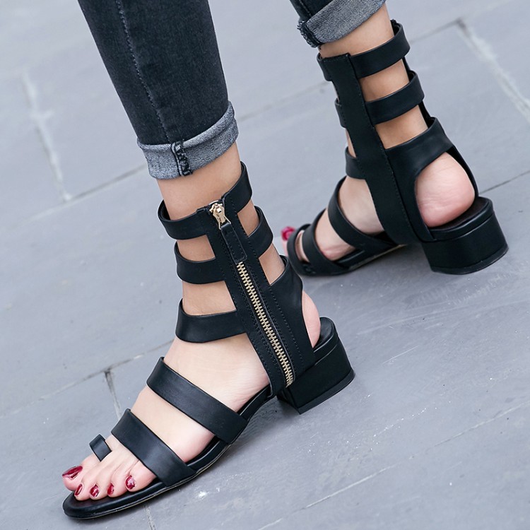 Fashion women's sandals summer Flat Shoes Sexy ankle HIGH BOOTS leisure beach ROMAN, Black
Fashion women's sandals summer Flat Shoes Sexy ankle HIGH BOOTS leisure beach ROMAN, Black