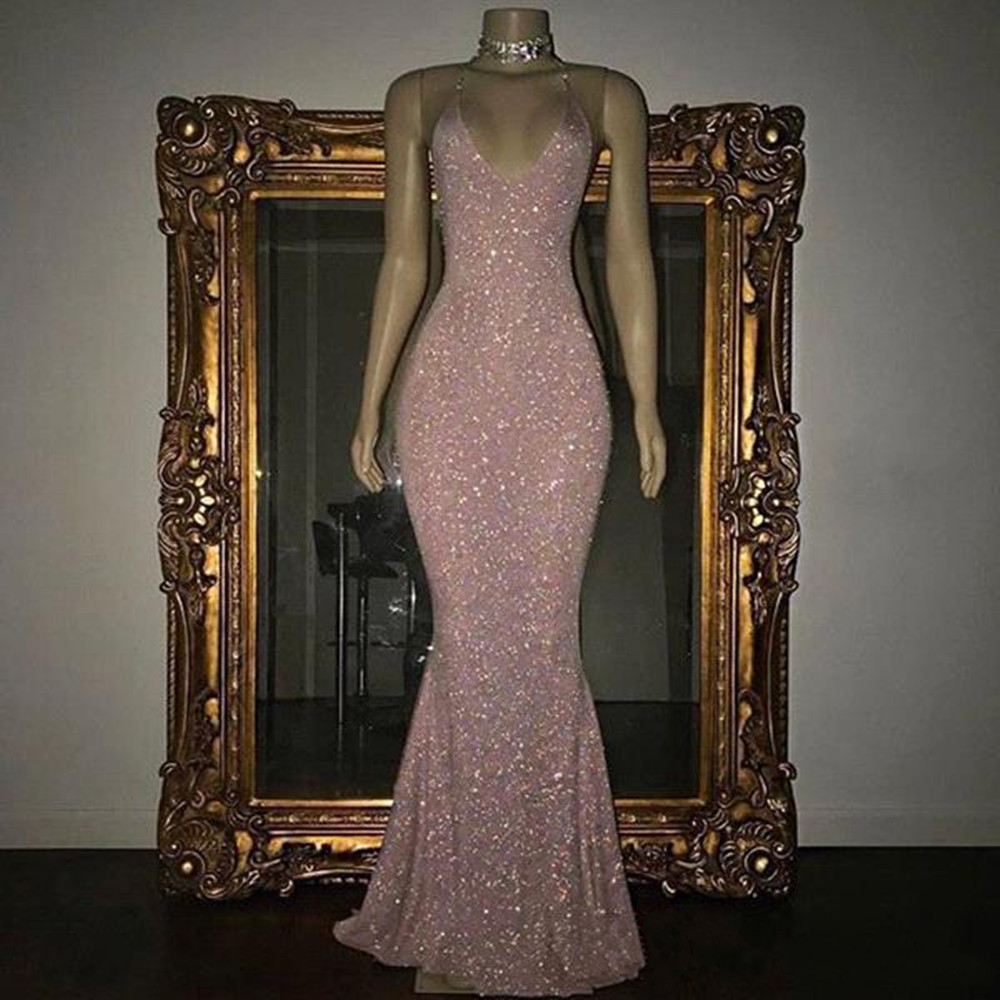 2019 New Stunning Rose Pink Sequined 2K18 Prom Dresses Sexy Spaghetti Straps Mermaid Sleeveless Evening Gowns vestidos de novia, Silver
2019 New Stunning Rose Pink Sequined 2K18 Prom Dresses Sexy Spaghetti Straps Mermaid Sleeveless Evening Gowns vestidos de novia, Silver