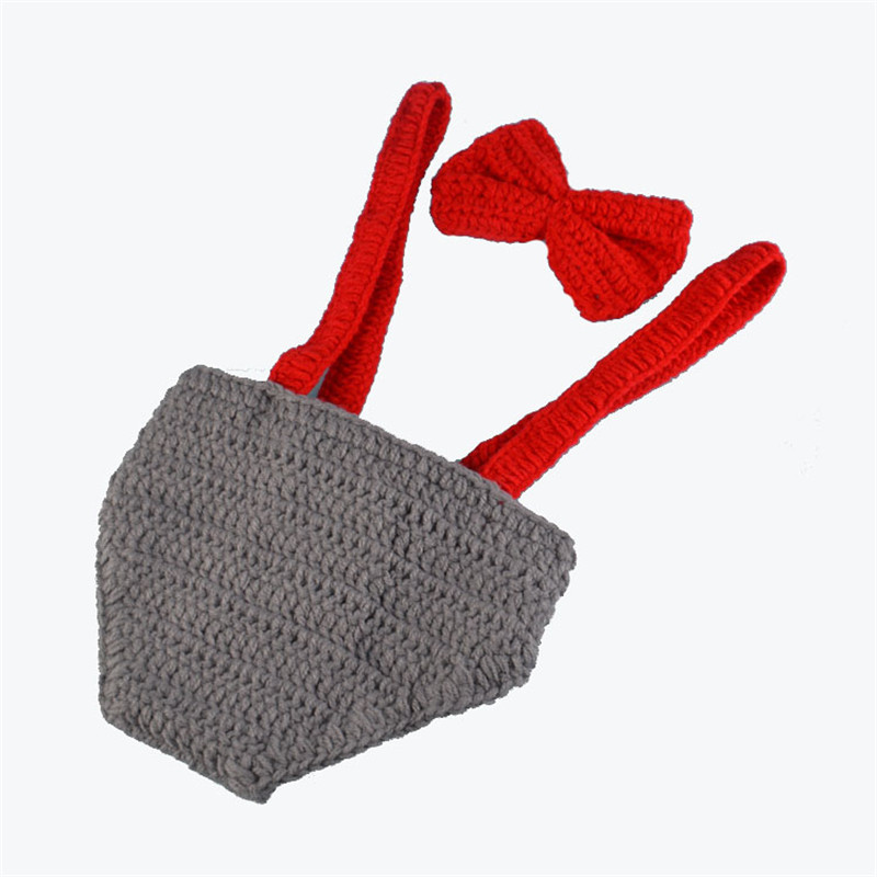 Newborn Baby Photography Props Hat Pant Clothing Set Infant Knit Crochet Costume Soft Outfits+Pants Baby Clothing Photo Wear