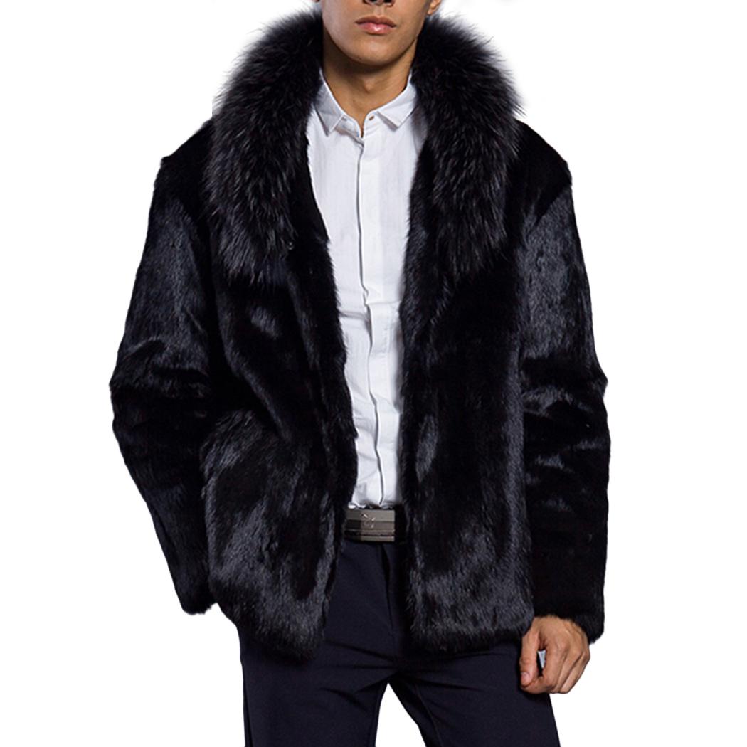 2018 Fashion Men Coat Fur Coat Autumn And Winter New High Quality Keep Warm Men Coat Faux Leather от DHgate WW