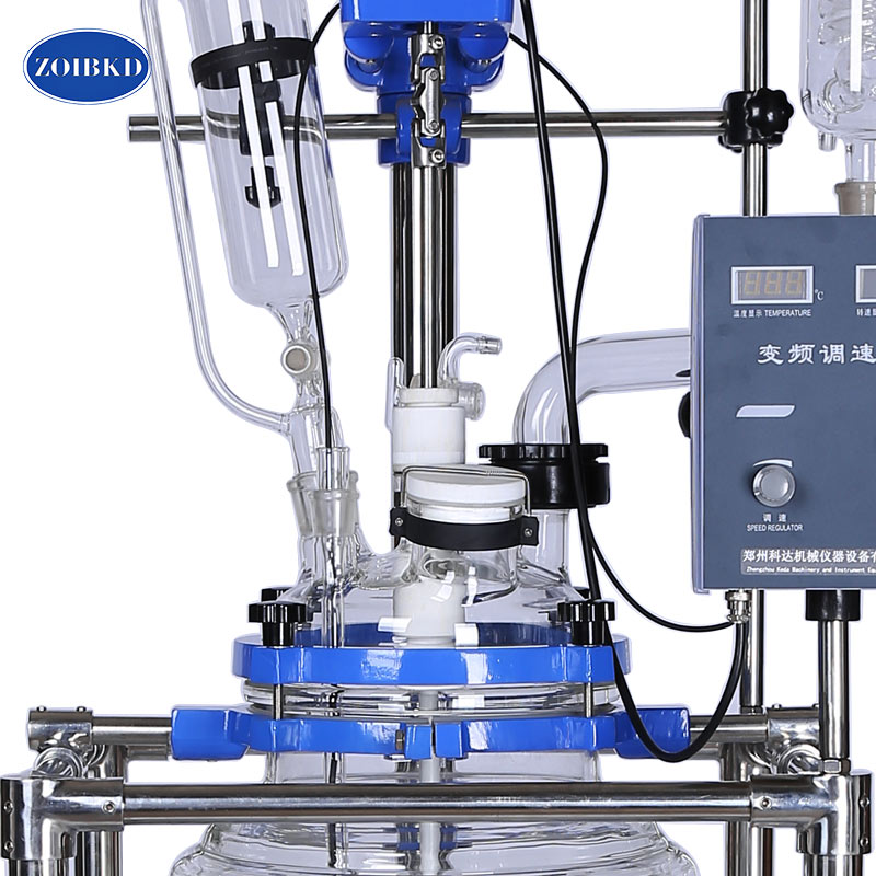 ZOIBKD Lab Supplies Double-Layer Gglass Reactor S-30L Used For The Distillation Recovery Reaction In Laboratory