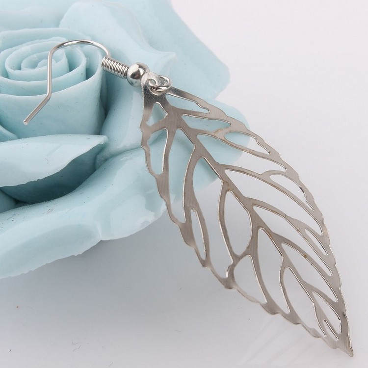 Leaf Earrings for Women Golden Silvery Stainless Steel Large Leaves Dangle Chandelier Earrings Jewelry Holiday Gift
Leaf Earrings for Women Golden Silvery Stainless Steel Large Leaves Dangle Chandelier Earrings Jewelry Holiday Gift