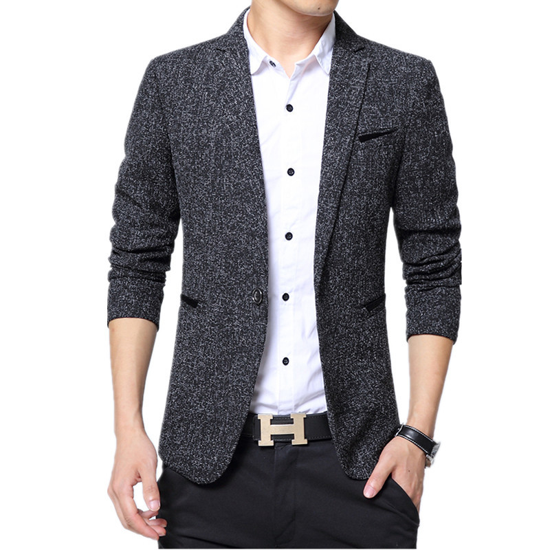 2018 Spring Autumn Fashion Trend Men Slim Single Button Long Sleeve Small Wool Suit Jacket / Male Business Casual Blazers Coat D18101001, Black
2018 Spring Autumn Fashion Trend Men Slim Single Button Long Sleeve Small Wool Suit Jacket / Male Business Casual Blazers Coat D18101001, Black