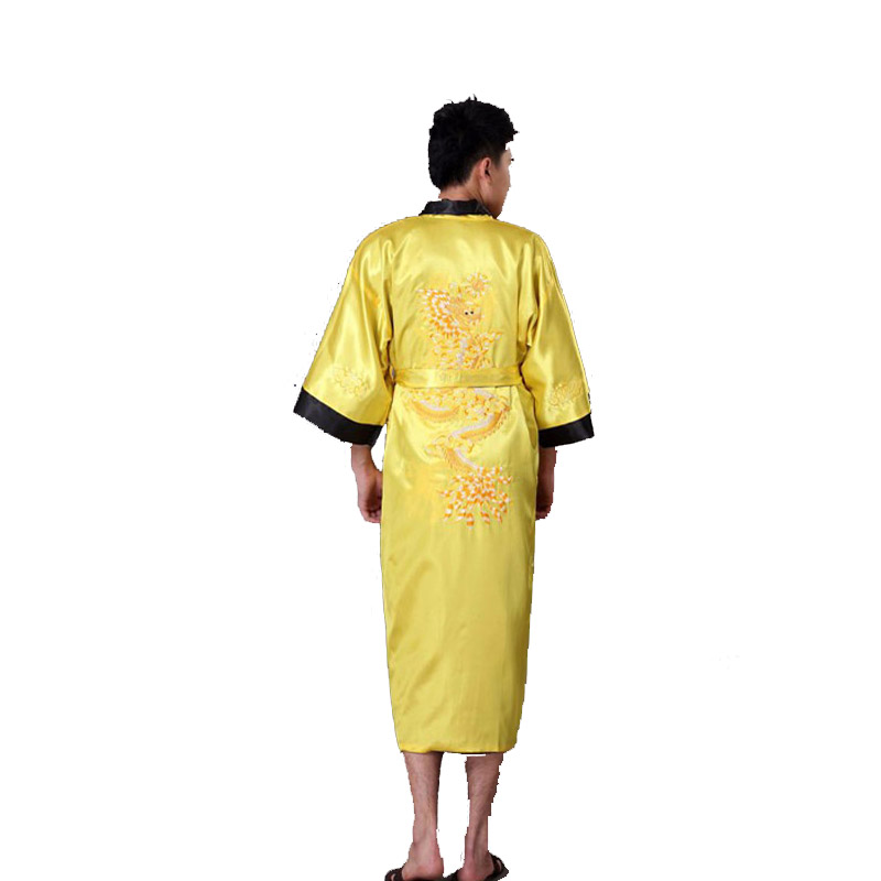 Gold Black Chinese Men's Reversible Satin Robe Embroidery Dragon Kimono Bath Gown Two Side Sleepwear S M L XL XXXL 011012, Burgundy black
Gold Black Chinese Men's Reversible Satin Robe Embroidery Dragon Kimono Bath Gown Two Side Sleepwear S M L XL XXXL 011012, Burgundy black