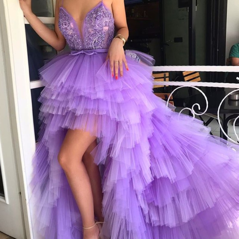 Gorgeous Light-Purple Evening Dresses Beads Applique Spaghetti Fluffy Tiered Ball Gown Prom Dress Stylish Hi-Lo Prom Dress vestidos de fiest, Red
Gorgeous Light-Purple Evening Dresses Beads Applique Spaghetti Fluffy Tiered Ball Gown Prom Dress Stylish Hi-Lo Prom Dress vestidos de fiest, Red