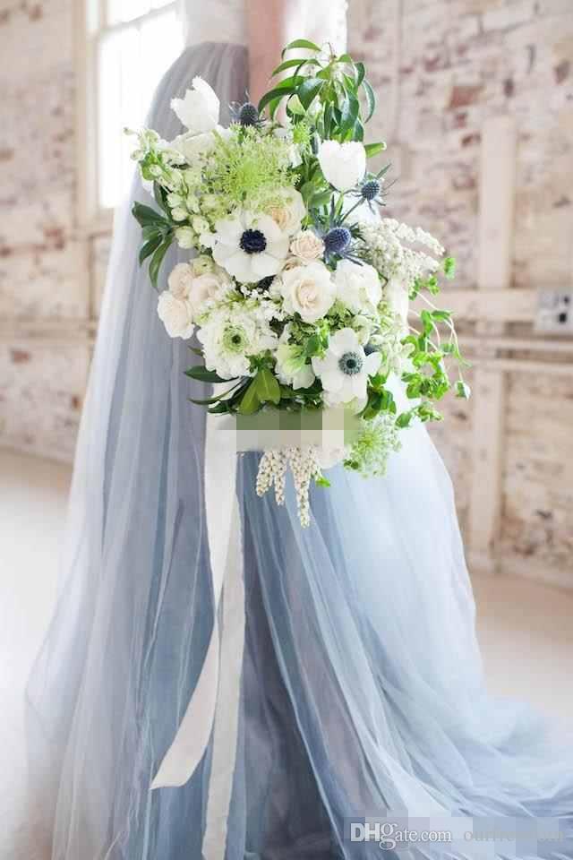 Blue New Baby Lace Bridesmaid Jewel Neck Short Sleeves Bridesmaids Dresses Maid Of Honor Dress Custom Cheap Formal Gowns S