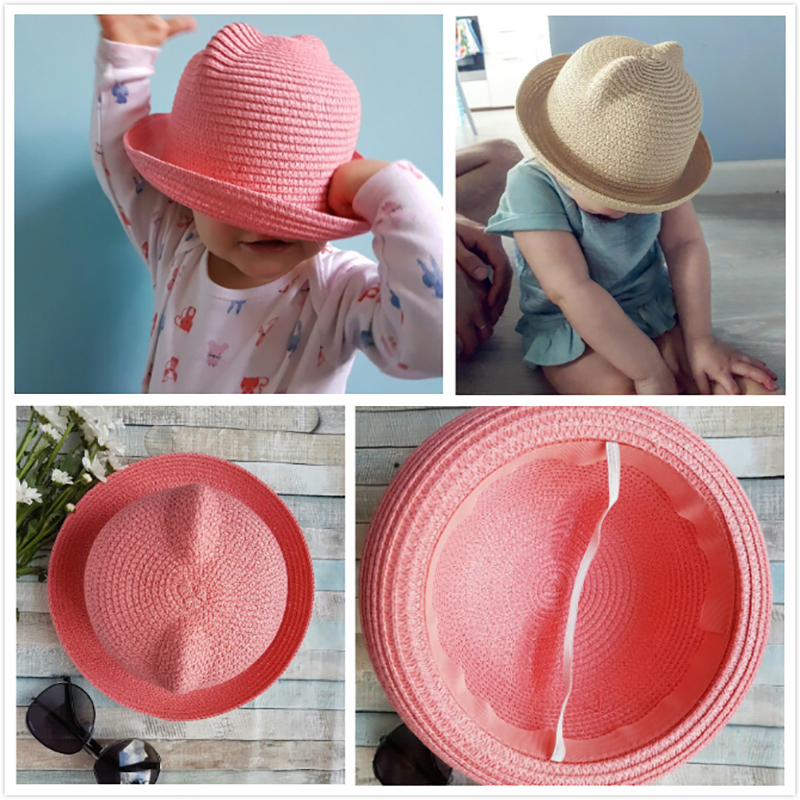 molixinyu children boys girls cute beach cap straw fashion sun hats for kids wholesale mix color order 20 pcs lot