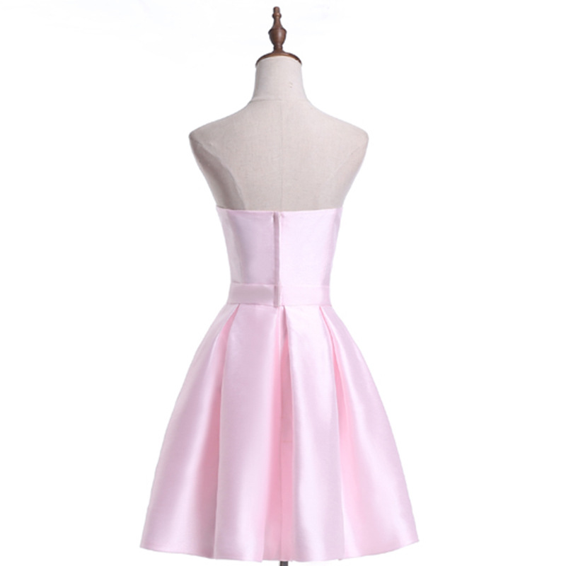 2018 New Cheap Sexy Pink Short Prom Dresses Chiffon A Line Plus Size Floor-Length Formal Evening Homecoming Party Gown QC1147
